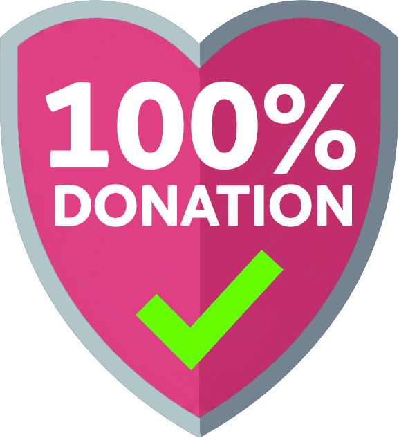 100% Donation Policy